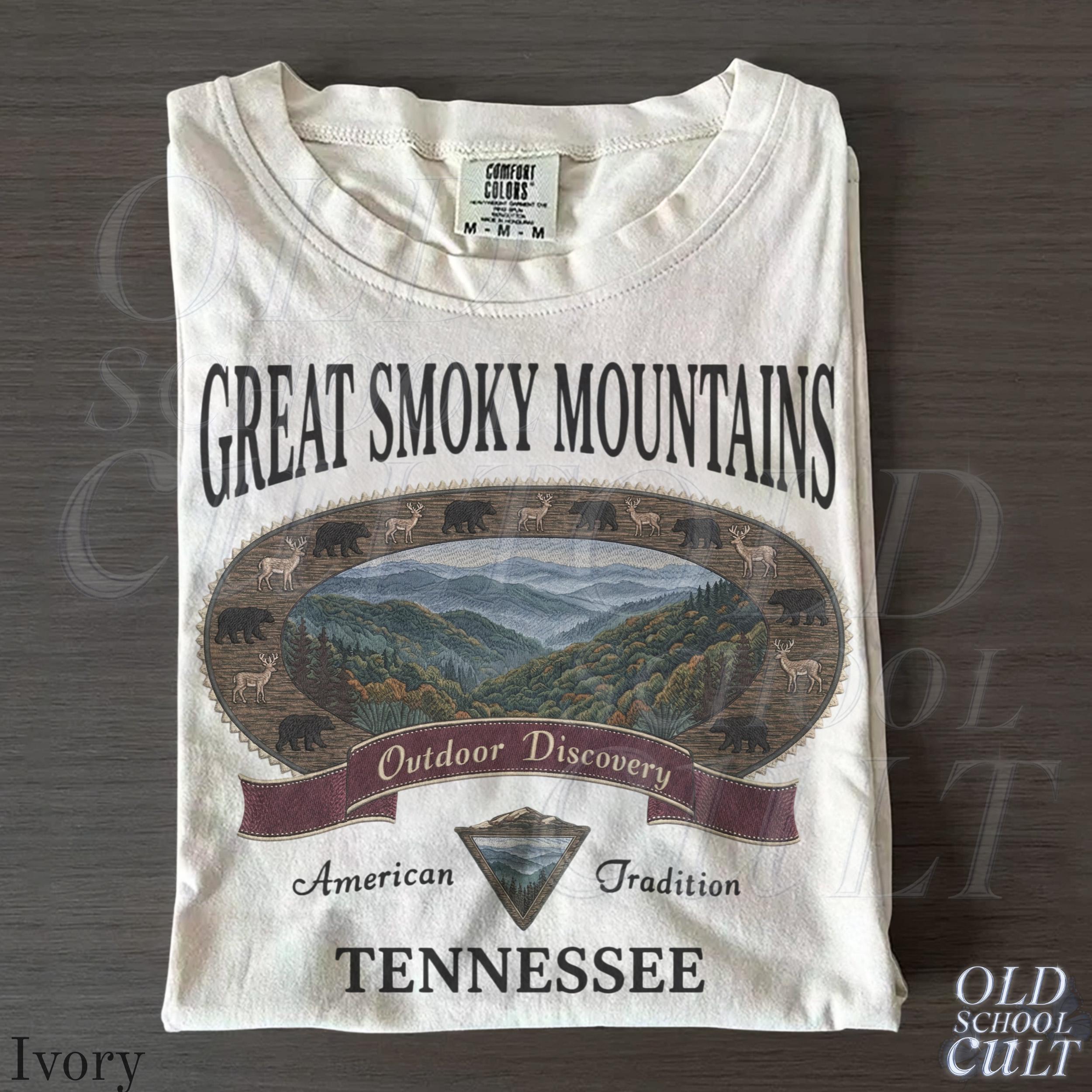 Vintage Smoky Mountains Retro Comfort Colors Tennessee National Park 90s Nostalgia (1)