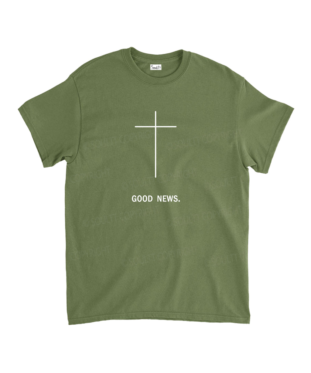 Good News Unisex Cotton Christian T-Shirt Hoodie, Sweatshirt | CiraTrend.com (Image 4)