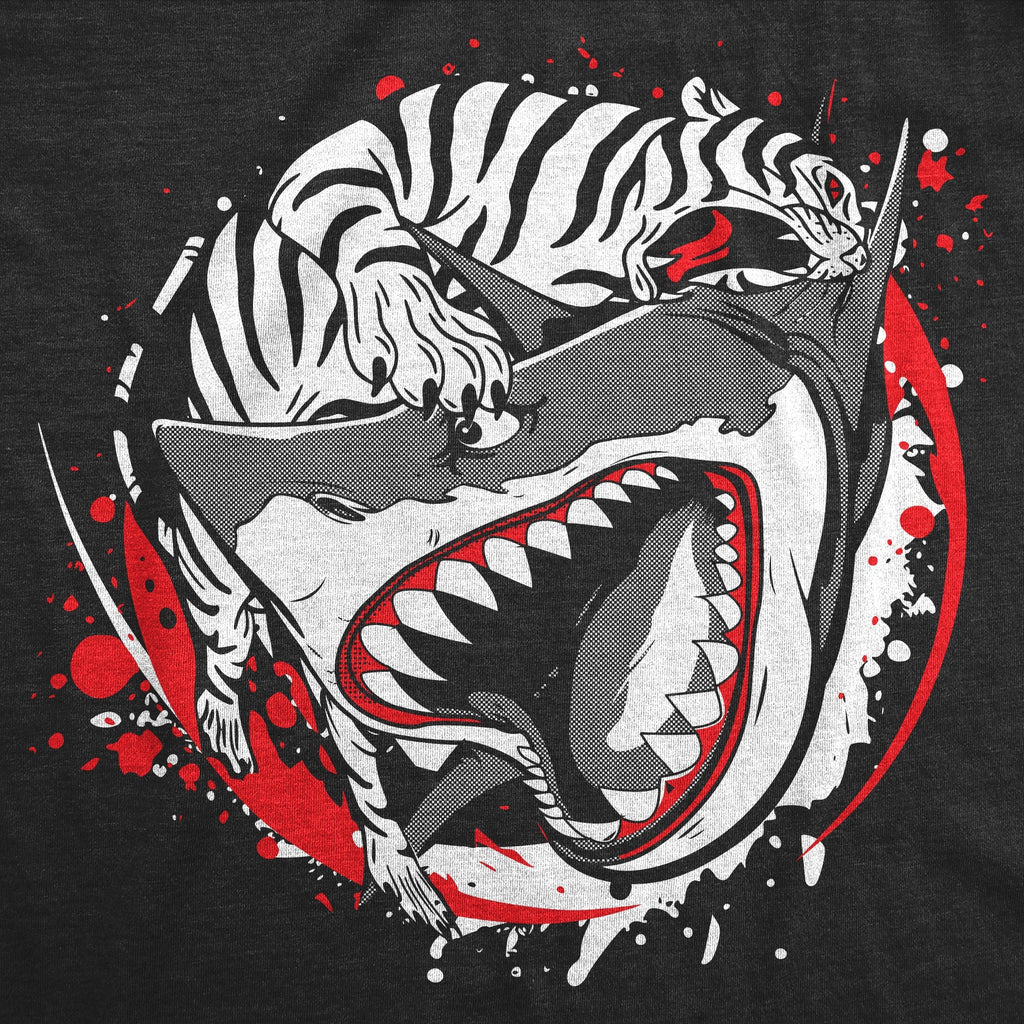 Tiger Shark Ying Yang Women's T Shirt Hoodie, Sweatshirt | CiraTrend.com (Image 2)