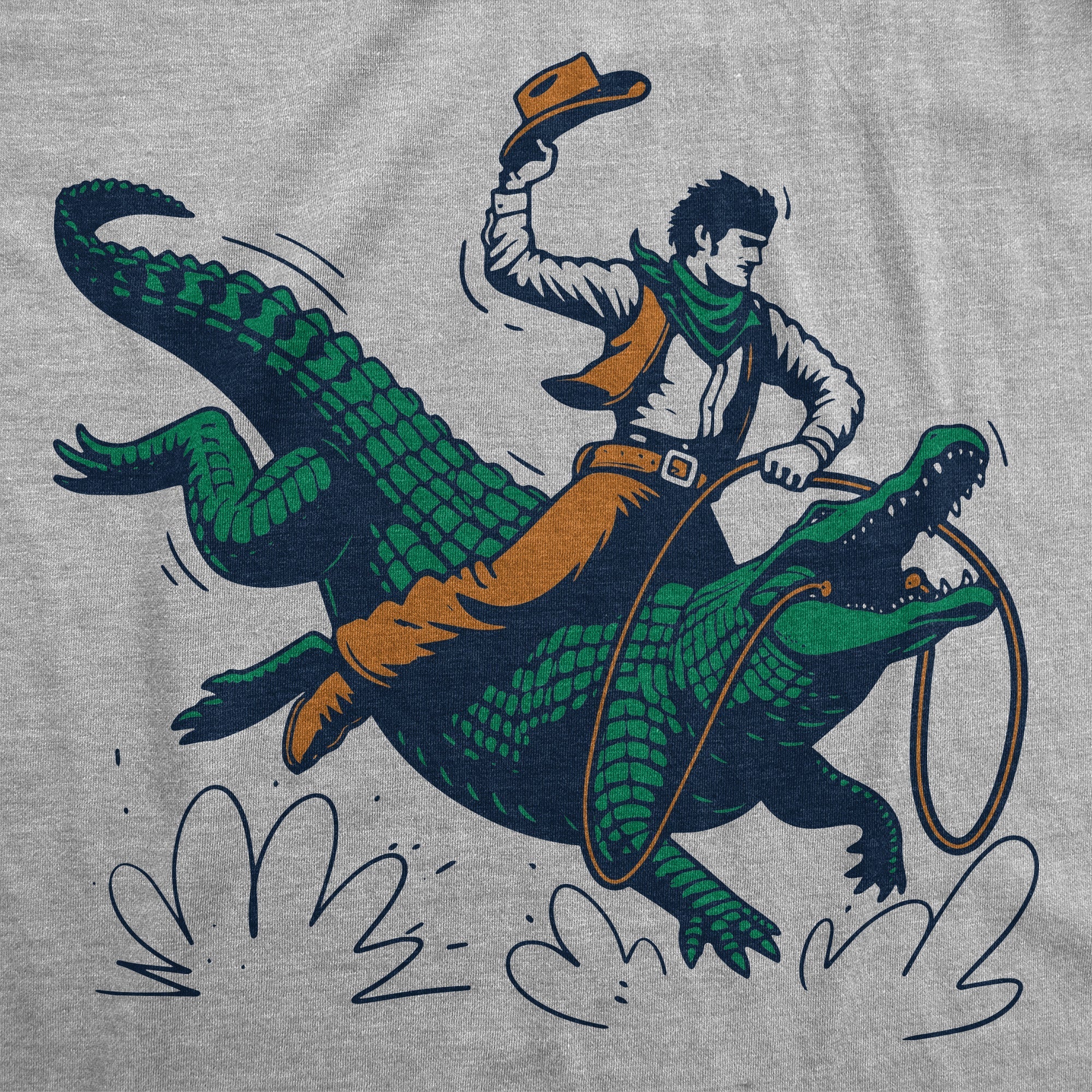 Cowboy Gator Ride Men's T Shirt Hoodie, Sweatshirt | CiraTrend.com (Image 2)