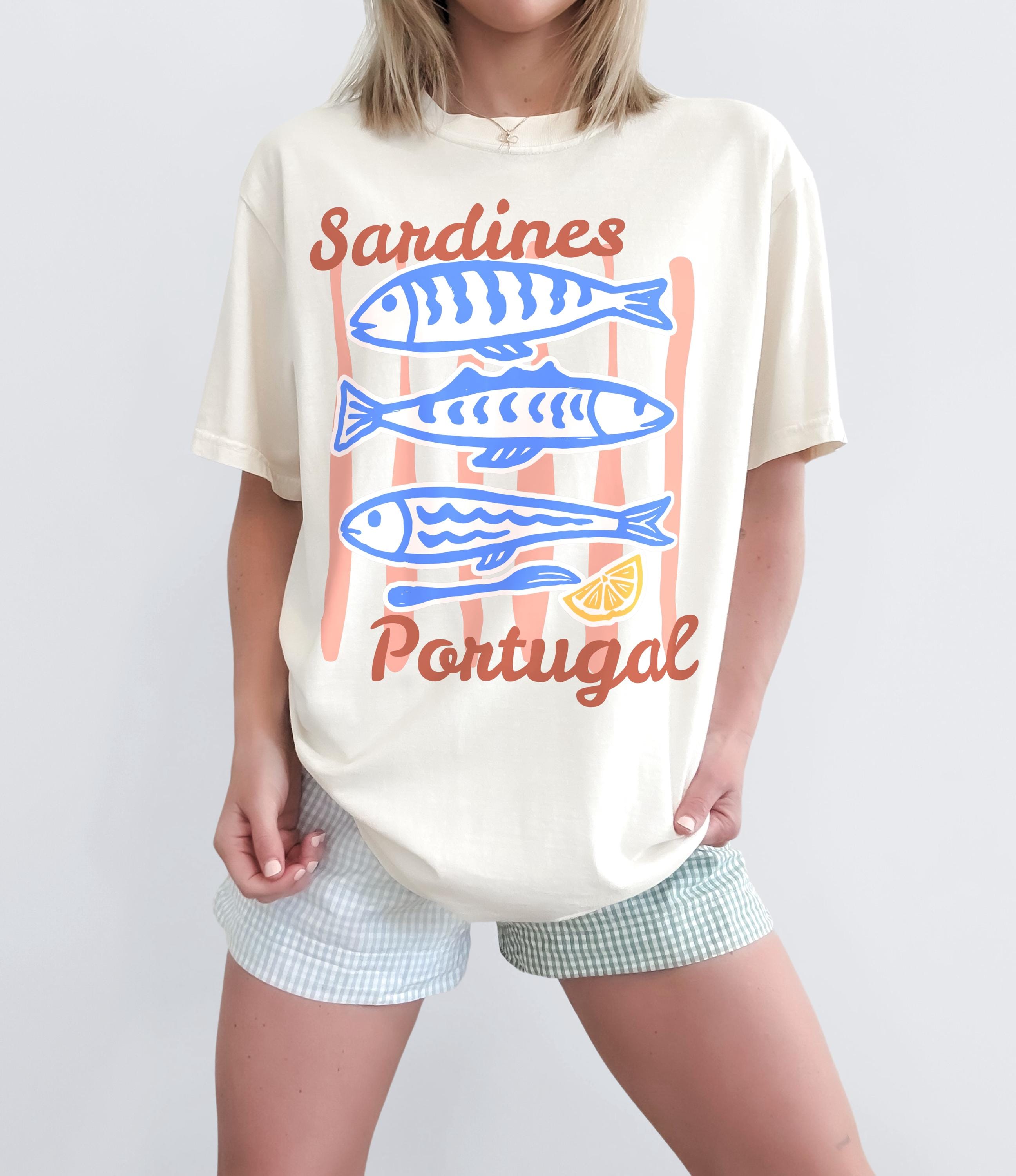 Vintage Sardines Portugal Coastal Comfort Colors Unisex T-shirt, Sweatshirt, Hoodie (2)