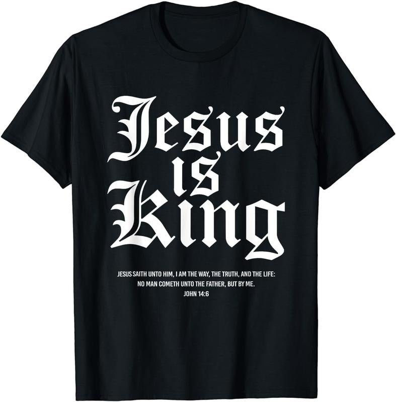 [100% Cotton] Jesus Is King Christian Faith Men Women Gifts T-Shirt Hoodie, Sweatshirt | CiraTrend.com
