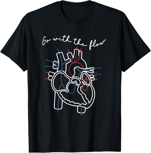 100% Cotton CVICU Cardiac Nurse Anatomy Cardiology Human Heart Flow T-Shirt Hoodie, Sweatshirt | CiraTrend.com