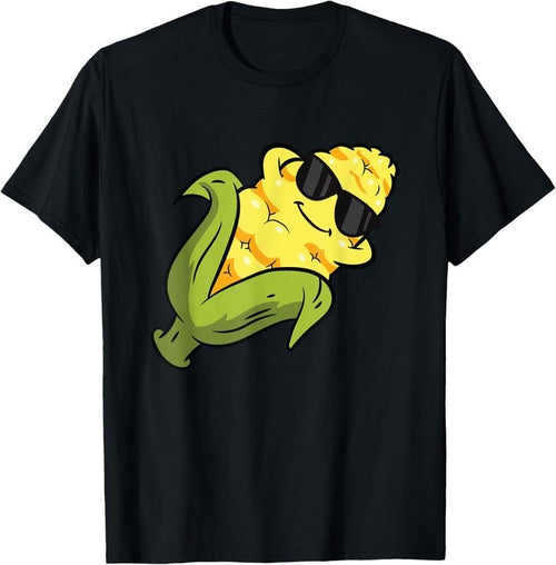 100% Cotton Cute Corn Fruit Relaxing Lazy Corn T-Shirt Hoodie, Sweatshirt | CiraTrend.com