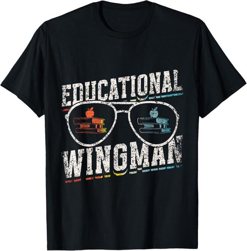 100% Cotton Educational Wingman Assisting Teacher Teaching Assistant T-Shirt Hoodie, Sweatshirt | CiraTrend.com