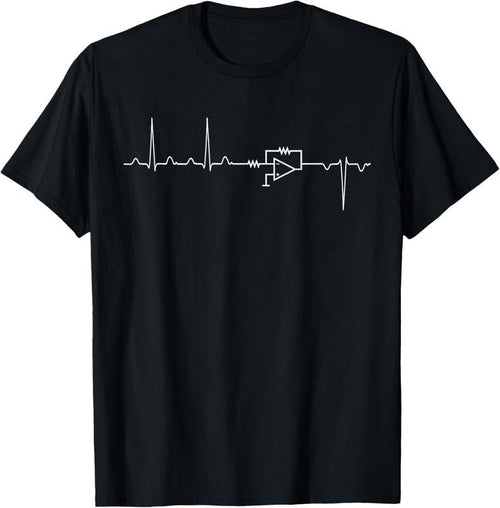 100% Cotton Electrical Engineering - Heartbeat Inverter T-Shirt Hoodie, Sweatshirt | CiraTrend.com