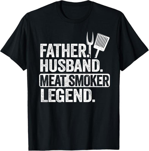 100% Cotton Father Husband Meat Smoker Legend Grilling Dad Meat Smoking T-Shirt Hoodie, Sweatshirt | CiraTrend.com