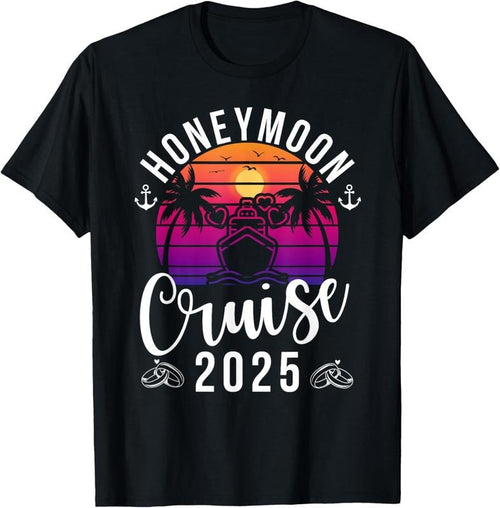 100% Cotton Honeymoon Cruise 2025 Ship Trip Couples Matching Vacation T-Shirt Hoodie, Sweatshirt | CiraTrend.com
