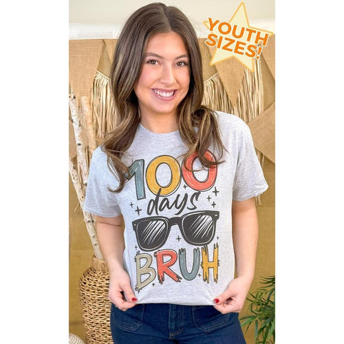 100 Days Brighter Bruh School Graphic T-Shirt Hoodie, Sweatshirt | CiraTrend.com