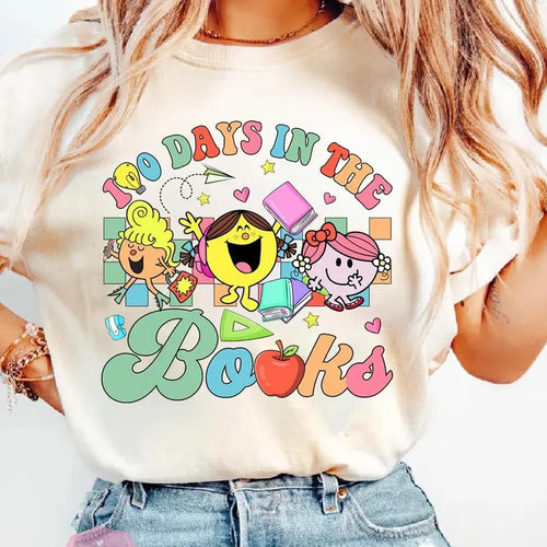 100 Days In The Books Little Miss Shirt, Celebrate 100th Day of School Tee, Funny Teacher Student Shirt, Gift For Teacher...