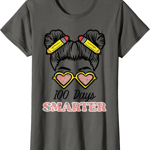 100 Days Smarter Bun 100th Day School Teacher Girls Kids T-Shirt Hoodie, Sweatshirt | CiraTrend.com