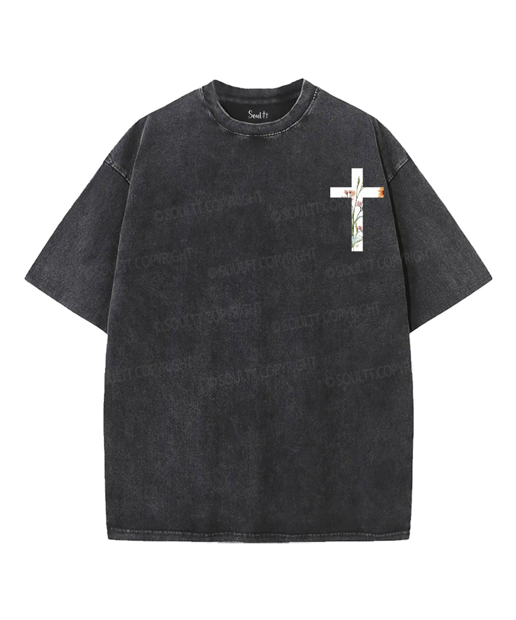 We Will Serve The Lord Double Sided Unisex Washed Christian T-shirt Hoodie, Sweatshirt | CiraTrend.com (Image 2)