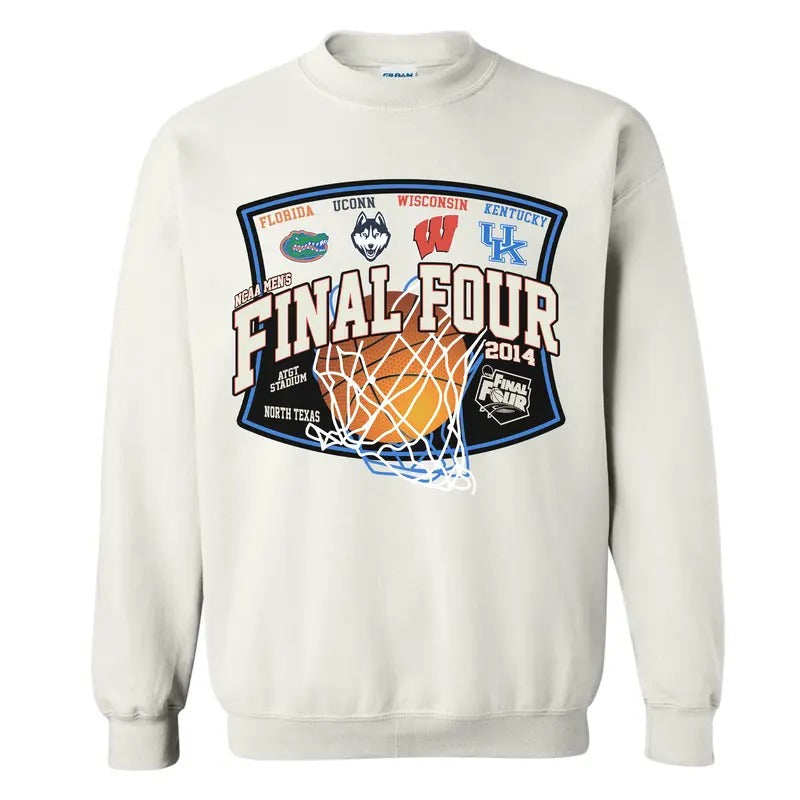 2014 NCAA Final Four Sweatshirt, Vintage College Sports Shirt, College Merch, Comfy Streetwear, Menswear Apparel Hoodie