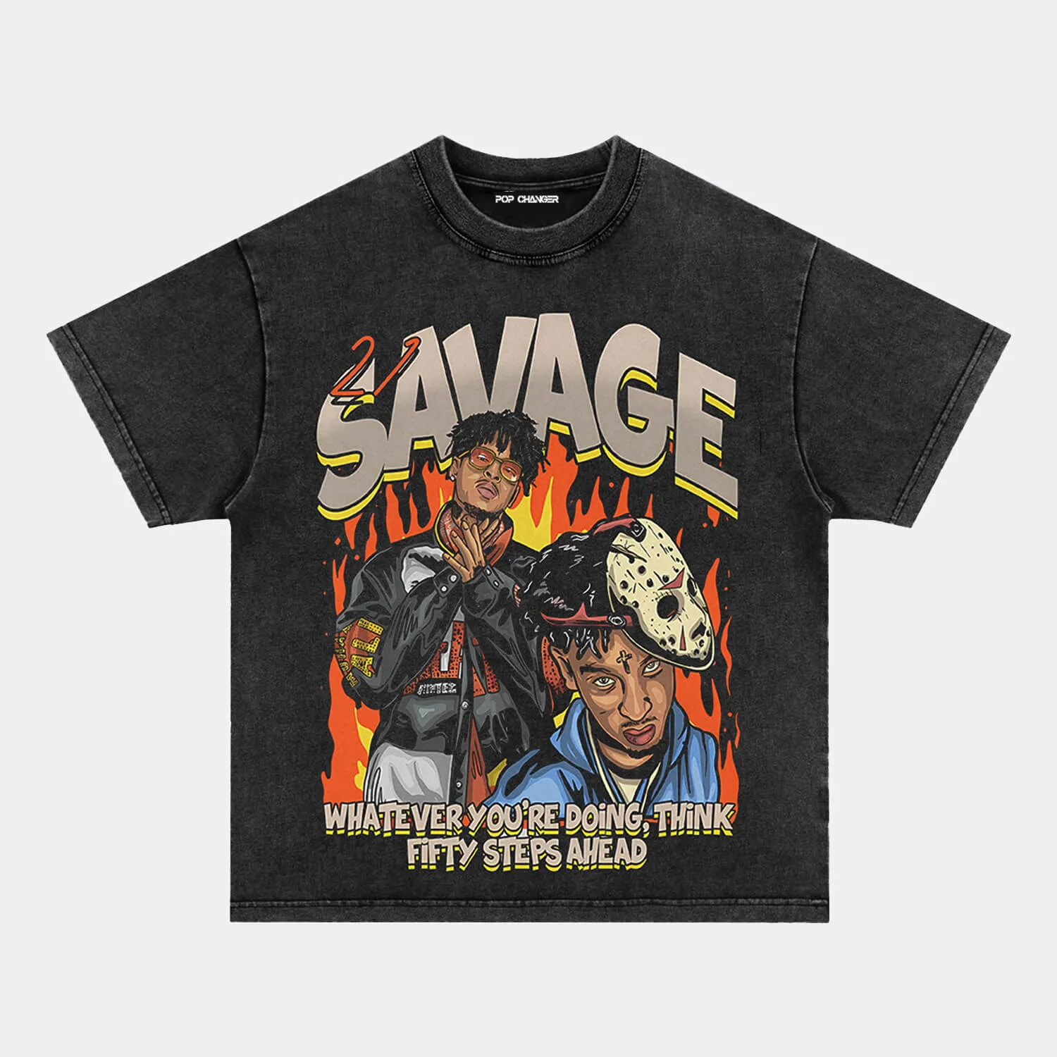 21 SAVAGE FIFTY STEPS GRAPHIC TEE Hoodie, Sweatshirt | CiraTrend.com (Image 2)