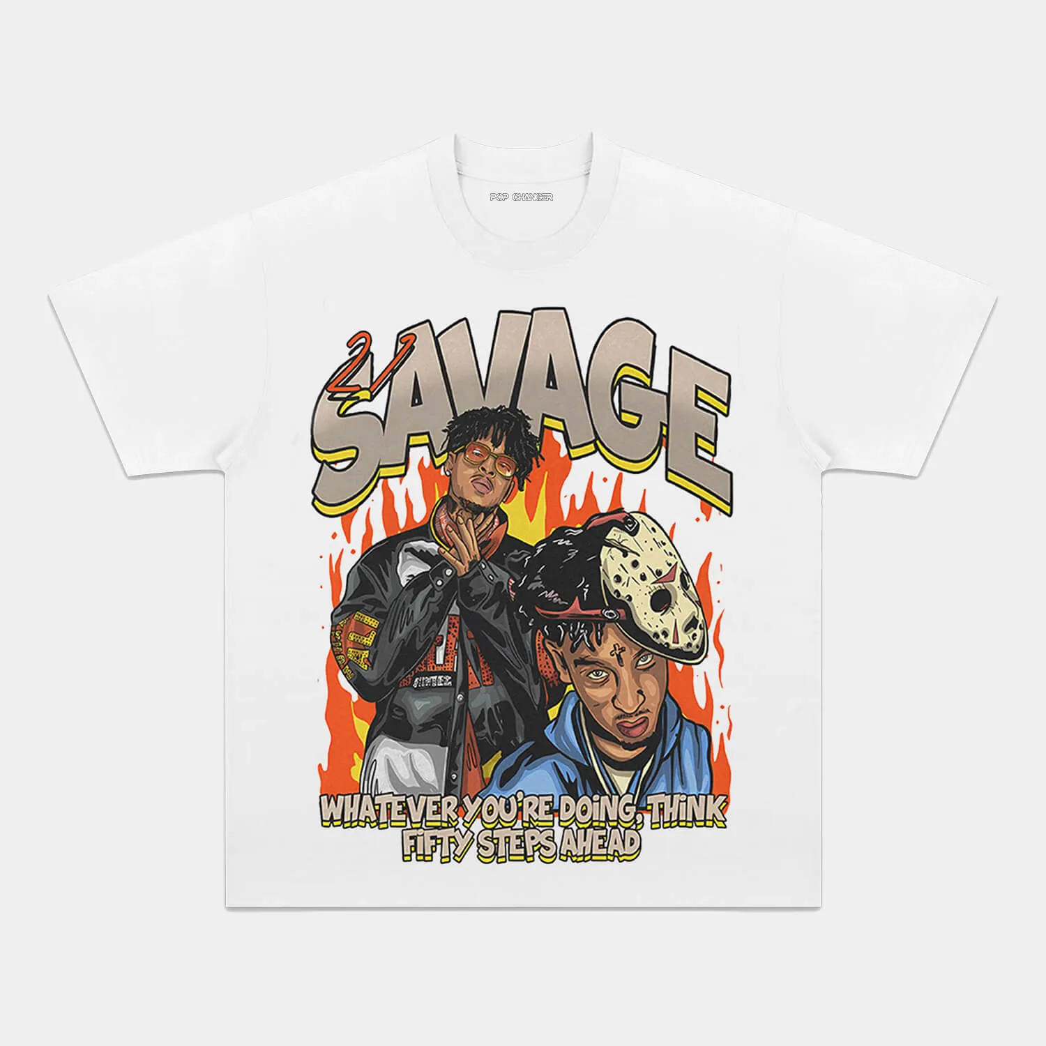 21 SAVAGE FIFTY STEPS GRAPHIC TEE Hoodie, Sweatshirt | CiraTrend.com (Image 3)