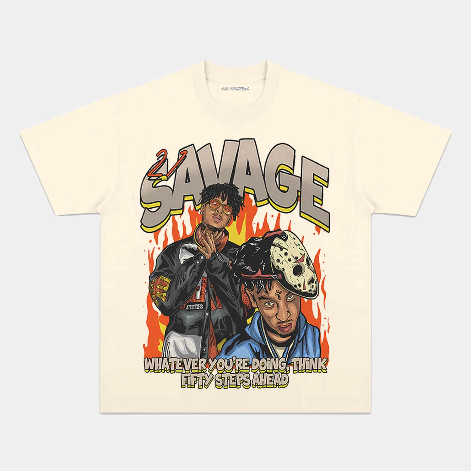 21 SAVAGE FIFTY STEPS GRAPHIC TEE Hoodie, Sweatshirt | CiraTrend.com (Image 4)