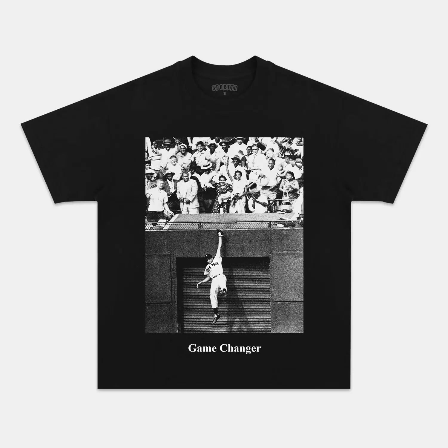 WILLIE MAYS - LEAPING CATCH TEE Hoodie, Sweatshirt | CiraTrend.com (Image 1)