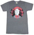 Alfred Hitchcock Mens T-Shirt - Drawn Portrait in Red Circle of Birds Style001 Hoodie, Sweatshirt | CiraTrend.com