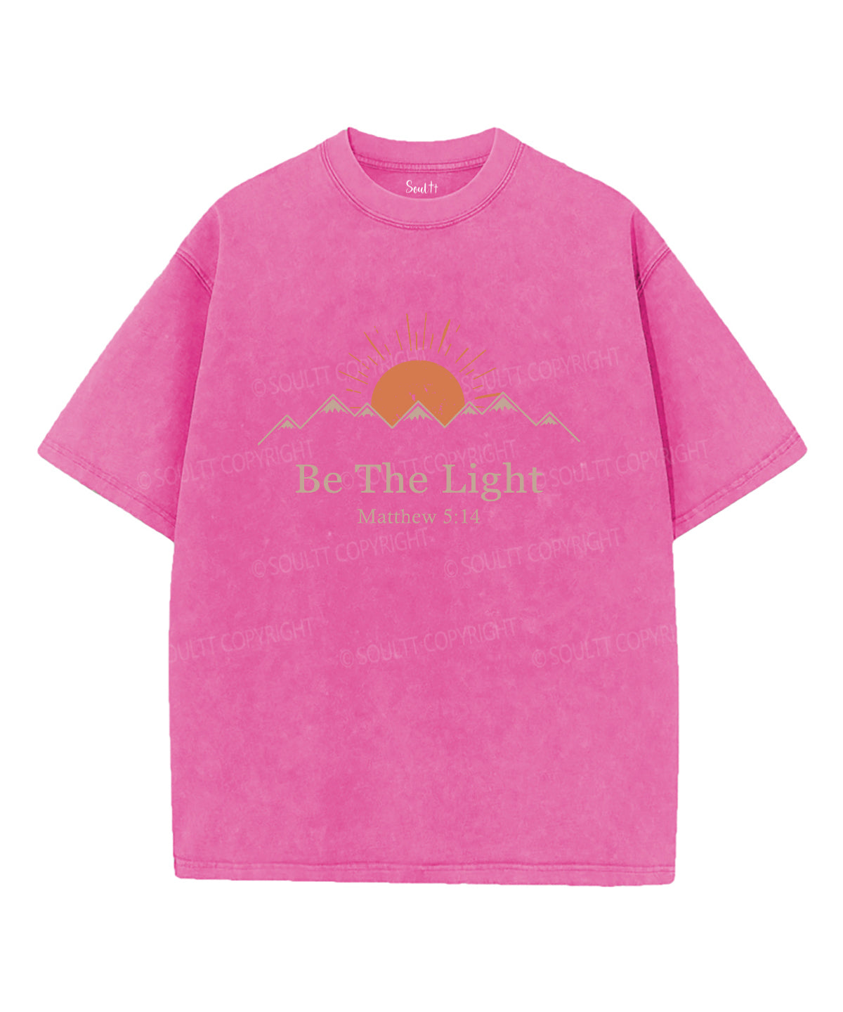 Be The Light Washed Christian T-shirt Style016 Hoodie, Sweatshirt | CiraTrend.com (Image 3)