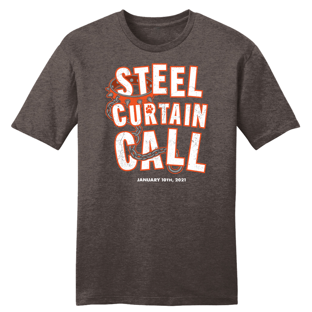 Steel Curtain Call - Heather Brown Unisex T-shirt Hoodie, Sweatshirt | CiraTrend.com (Image 4)