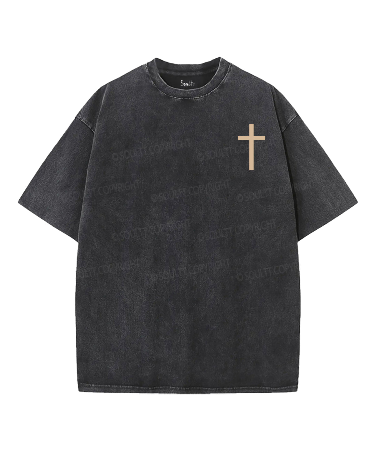 I AmThe Resurrection Double Sided Unisex Washed Christian T-shirt Hoodie, Sweatshirt | CiraTrend.com (Image 4)