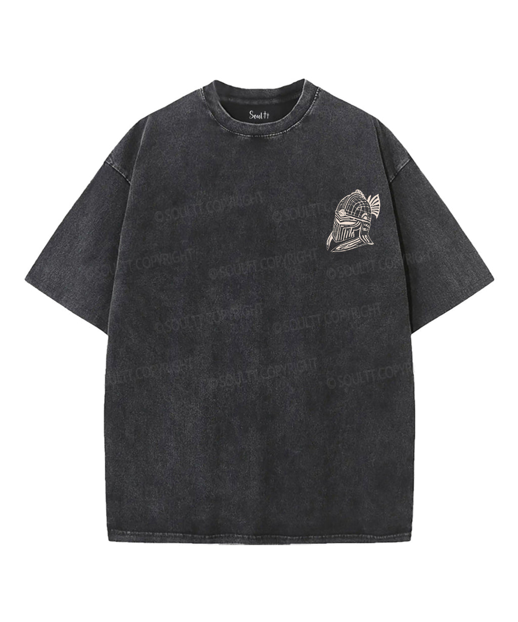 Armor of God Double Sided Unisex Washed Christian T-shirt Hoodie, Sweatshirt | CiraTrend.com (Image 3)