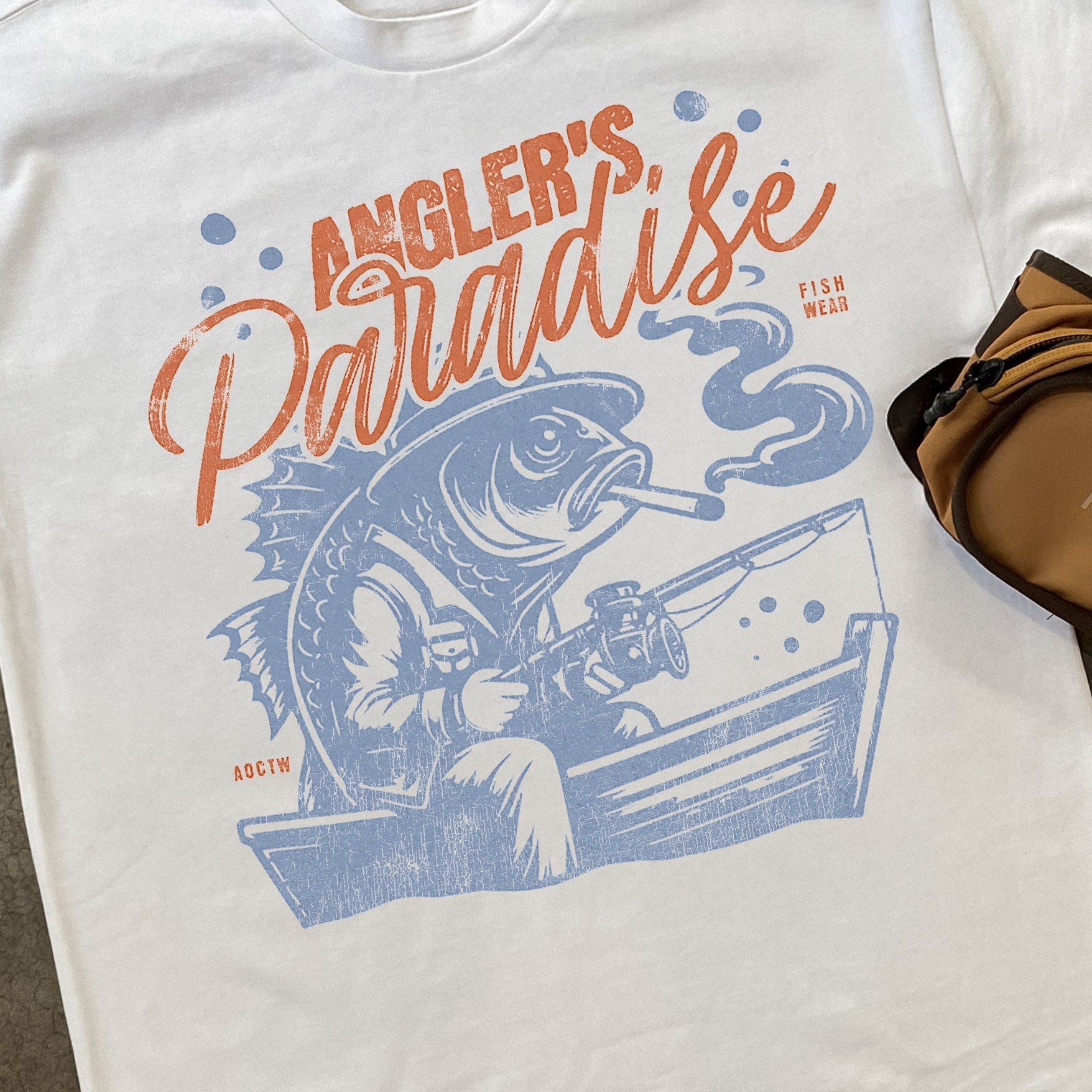 ANGLER'S PARADISE HEAVYWEIGHT WHITE TSHIRT Hoodie, Sweatshirt | CiraTrend.com (Image 2)