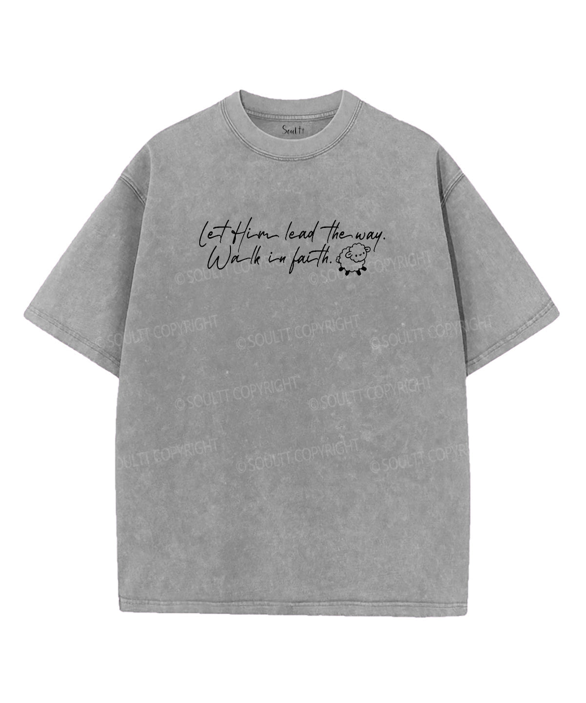 The Lord Is My Shepherd Double Sided Unisex Washed Christian T-shirt Style005 Hoodie, Sweatshirt | CiraTrend.com (Image 4)