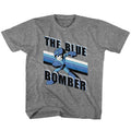 Blue Bomber Stripes Youth T-shirt Hoodie, Sweatshirt | CiraTrend.com