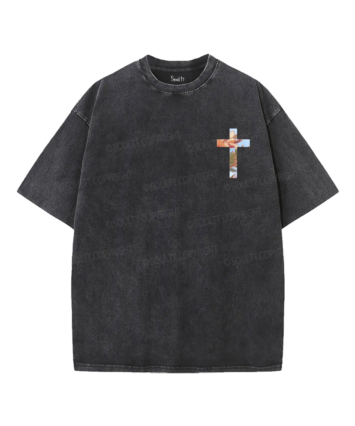 It Is Well With My Soul Double Sided Unisex Washed Christian T-shirt Style004 Hoodie, Sweatshirt | CiraTrend.com (Image 2)