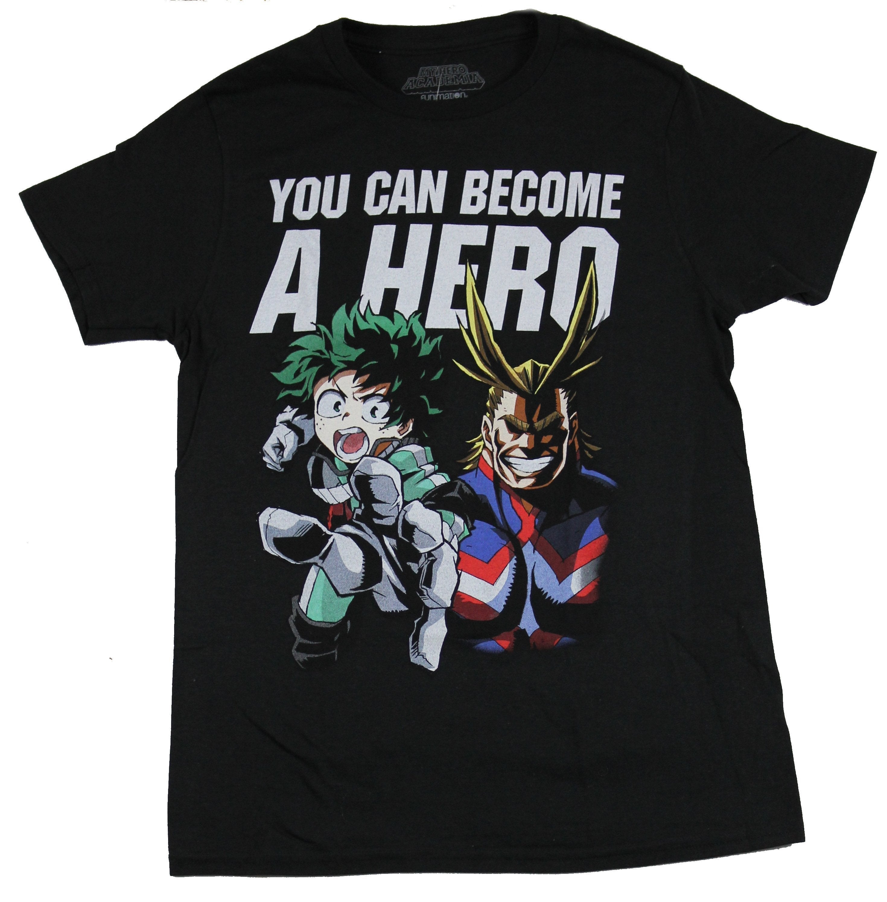 My Hero Academia Mens T-Shirt - You Can Become a Hero Image Hoodie, Sweatshirt | CiraTrend.com