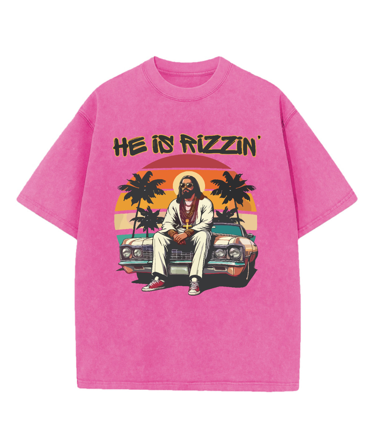 He is Rizzin' Washed Christian T-shirt Style001 Hoodie, Sweatshirt | CiraTrend.com (Image 3)