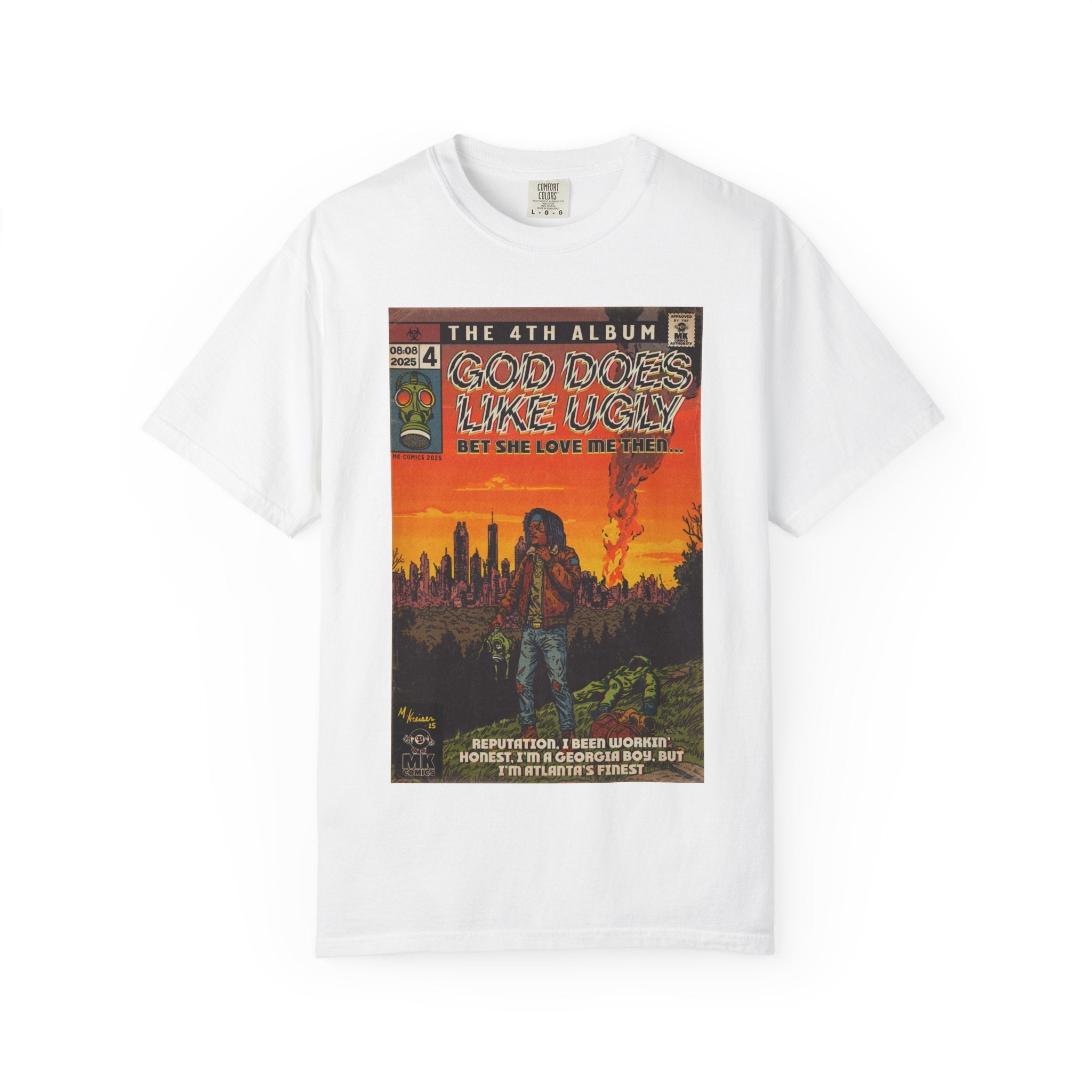 God Does Like Ugly - Unisex Garment-Dyed T-shirt Hoodie, Sweatshirt | CiraTrend.com (Image 2)