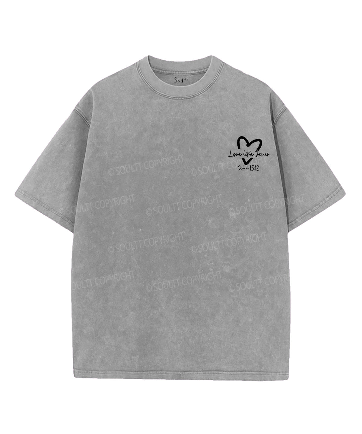 Love Like Jesus Double Sided Unisex Washed Christian T-shirt Style003 Hoodie, Sweatshirt | CiraTrend.com (Image 3)