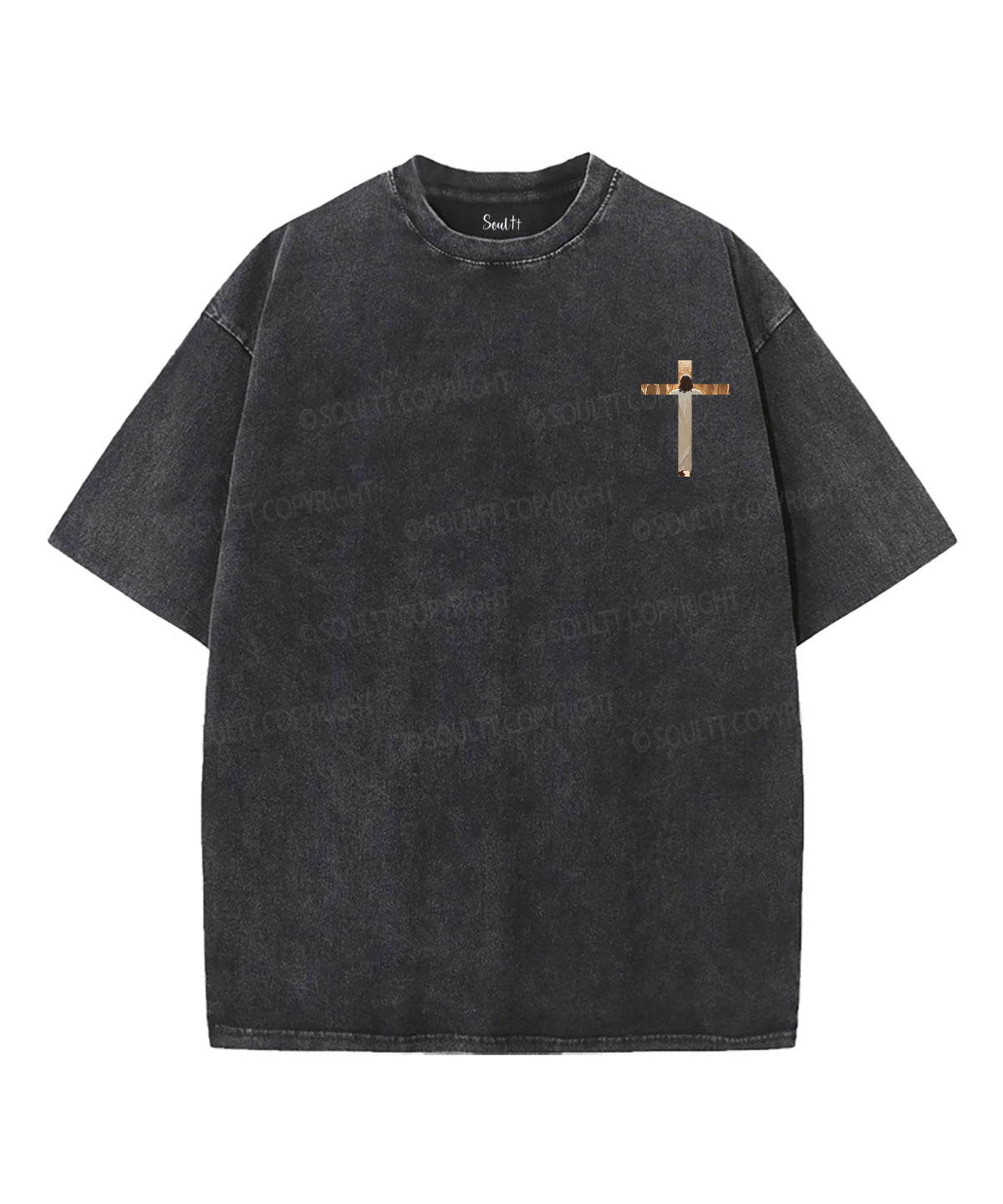All He Needs Is Two Fish And Five Loaves Double Sided Unisex Washed Christian T-shirt Hoodie, Sweatshirt (Image 5)