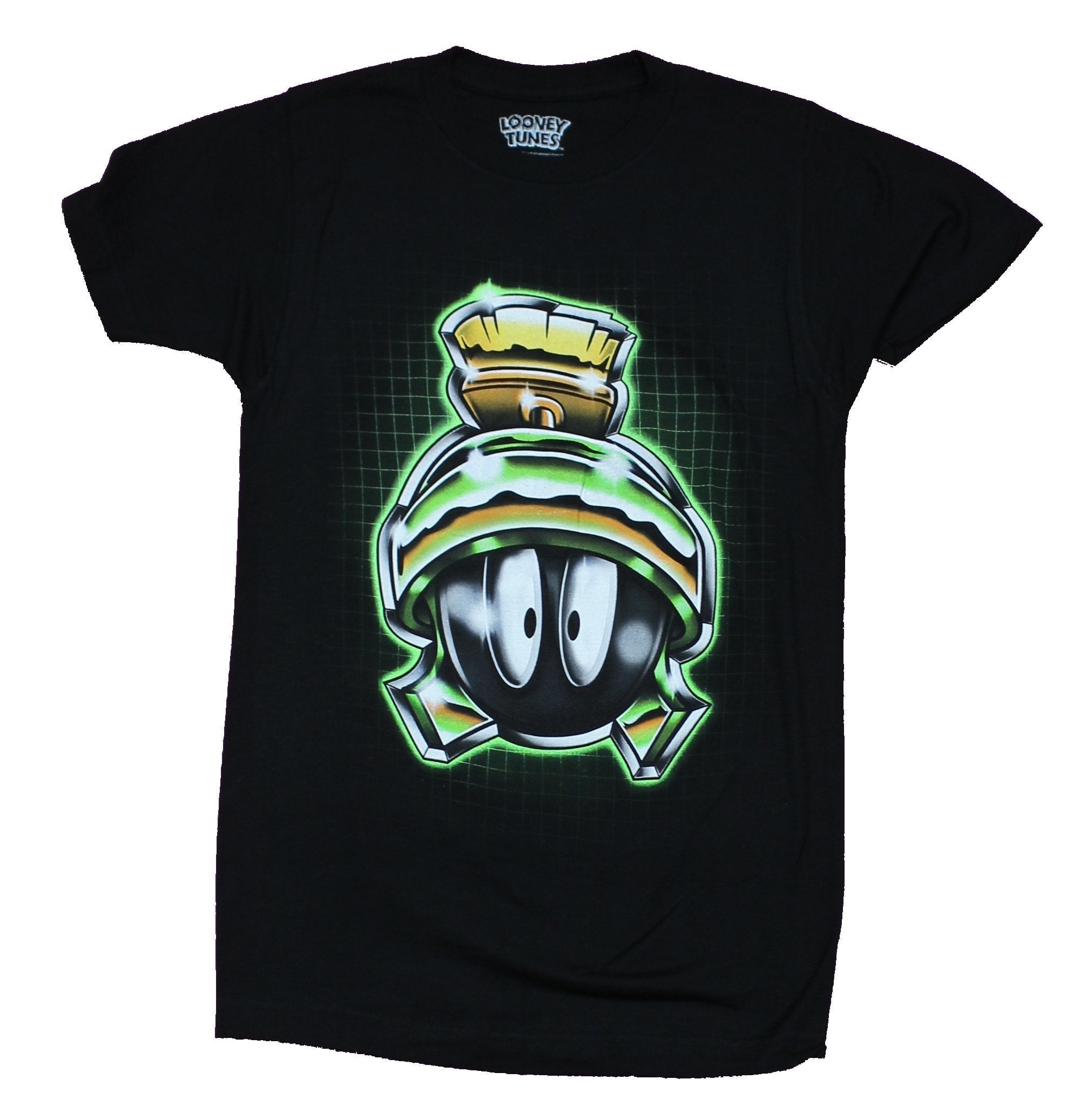 Marvin the Martian  Mens T-Shirt - Glowing Head Grid Image Hoodie, Sweatshirt | CiraTrend.com