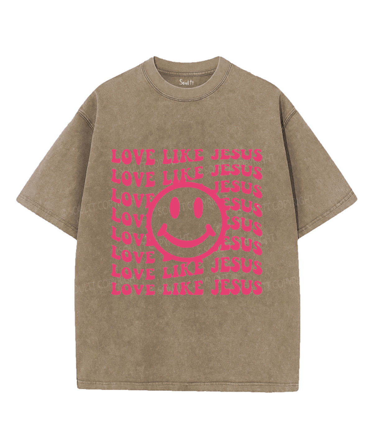 Love Like Jesus Unisex Washed Christian T-shirt Style001 Hoodie, Sweatshirt | CiraTrend.com (Image 5)
