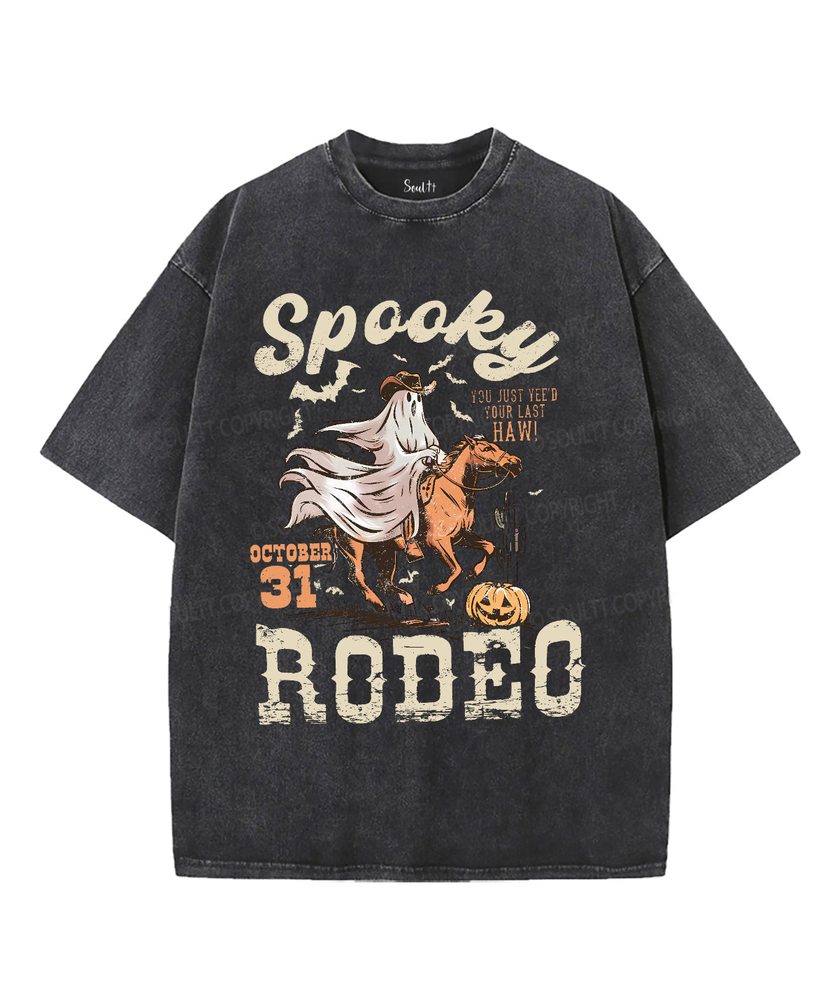 Spooky Rodeo Unisex Washed Christian T-shirt Hoodie, Sweatshirt | CiraTrend.com (Image 2)