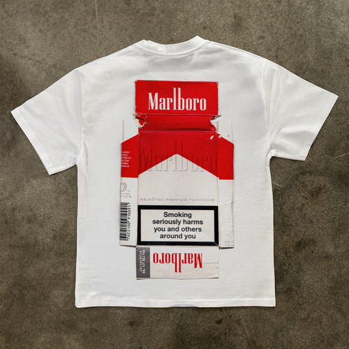 'SMOKING HARMS' WHITE HEAVYWEIGHT T-SHIRT Hoodie, Sweatshirt | CiraTrend.com (Image 1)