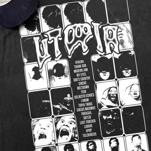 'UTOPIA' TRACKLIST HEAVYWEIGHT BLACK T-SHIRT Hoodie, Sweatshirt | CiraTrend.com (Image 2)