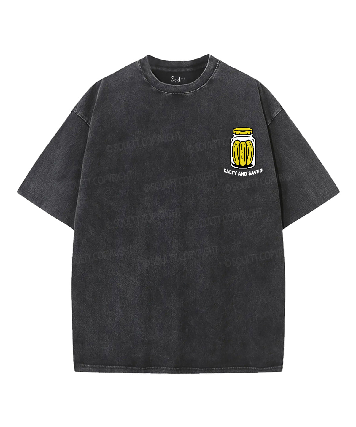 Salty And Saved Double Sided Unisex Washed Christian T-shirt Style008 Hoodie, Sweatshirt | CiraTrend.com (Image 2)