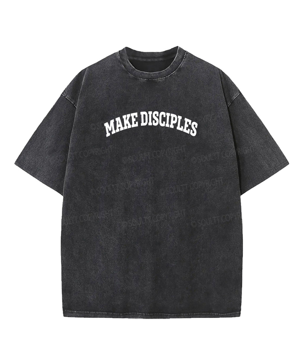 Make Disciples Double Sided Washed Christian T-shirt Hoodie, Sweatshirt | CiraTrend.com (Image 2)