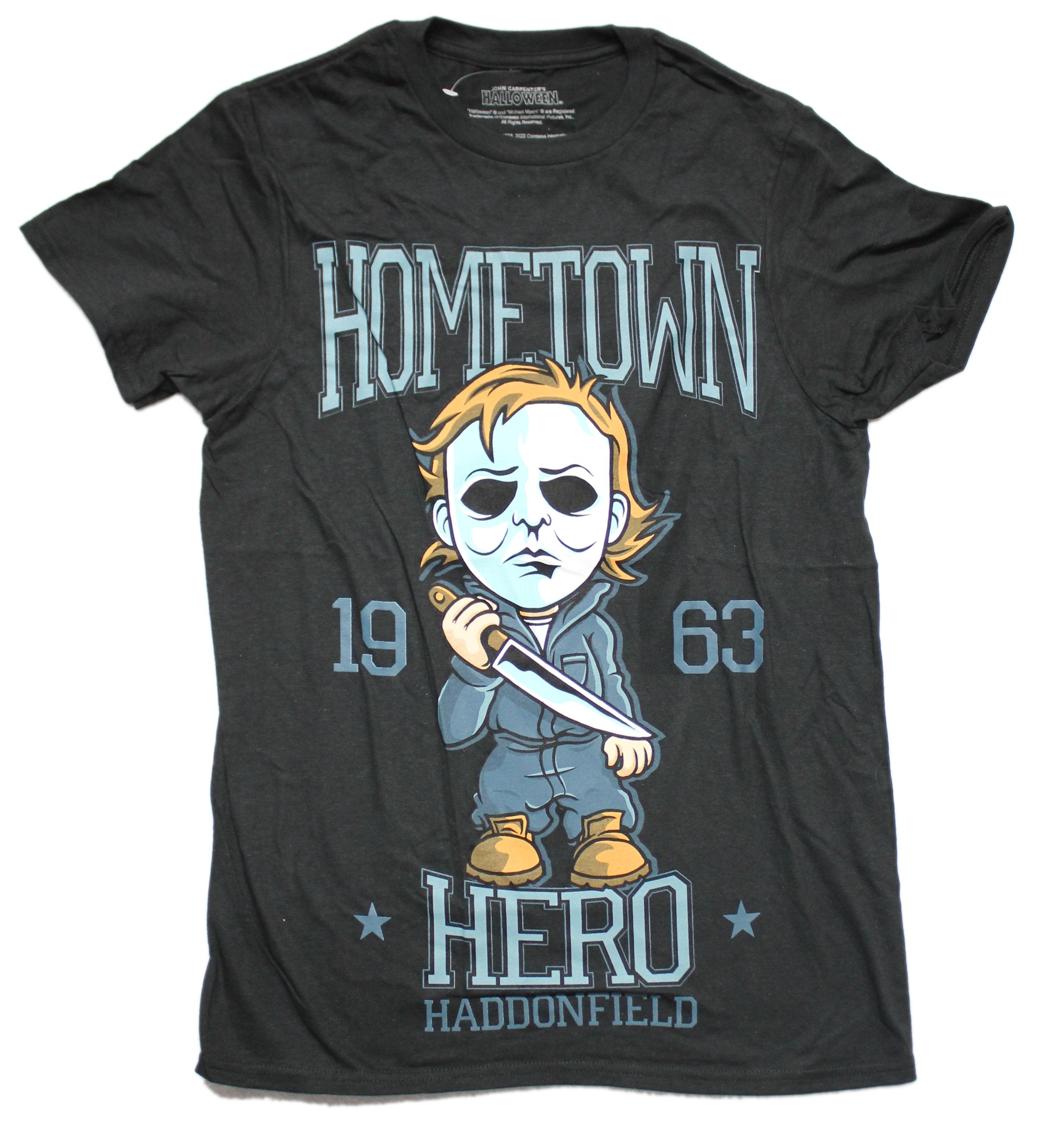 Halloween Mens T-Shirt - Hometown Hero Michael Myers Haddonfield Hoodie, Sweatshirt | CiraTrend.com