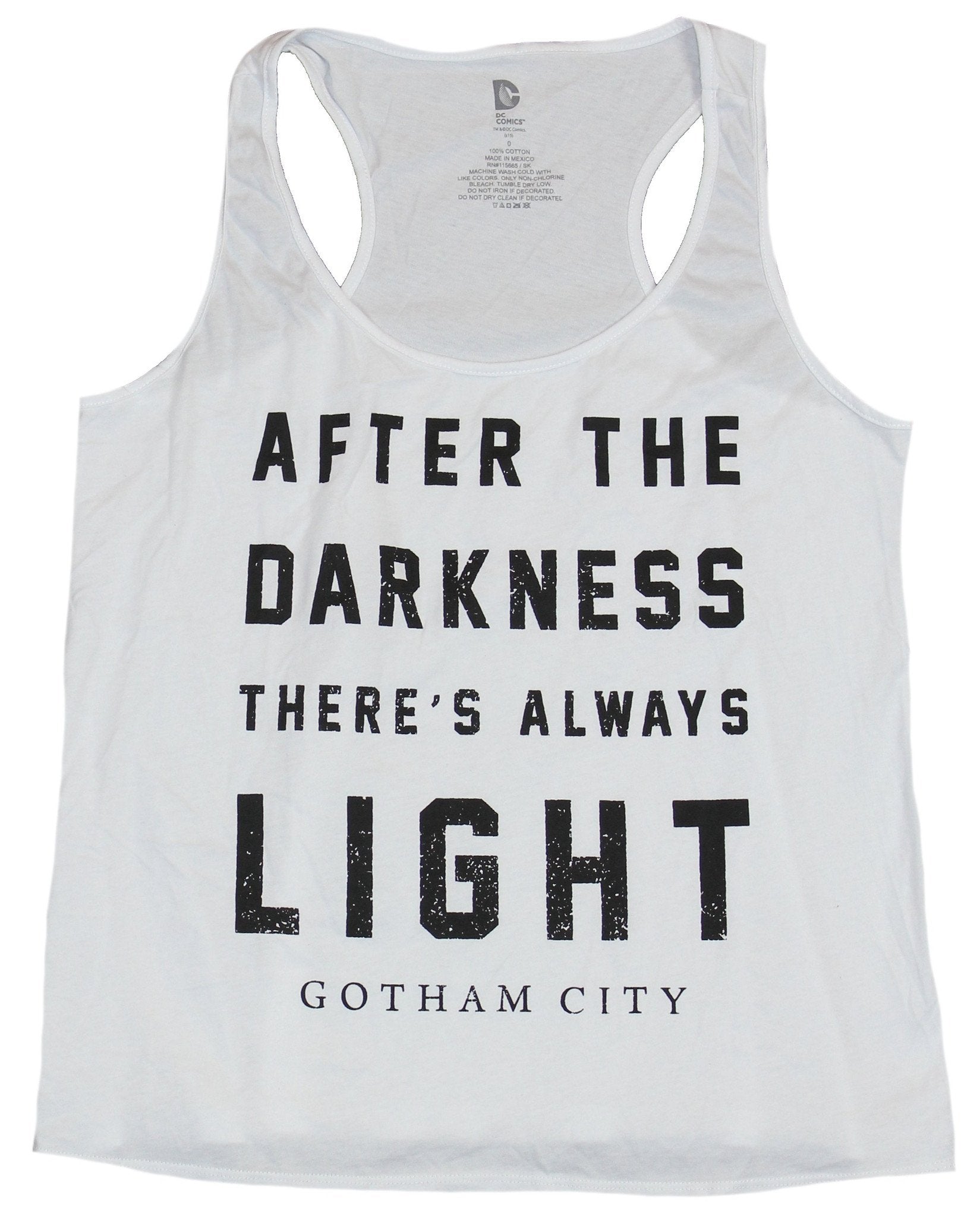 Gotham Womens T-Shirt  - After the Darkness There's Always Light Word Image Hoodie, Sweatshirt | CiraTrend.com