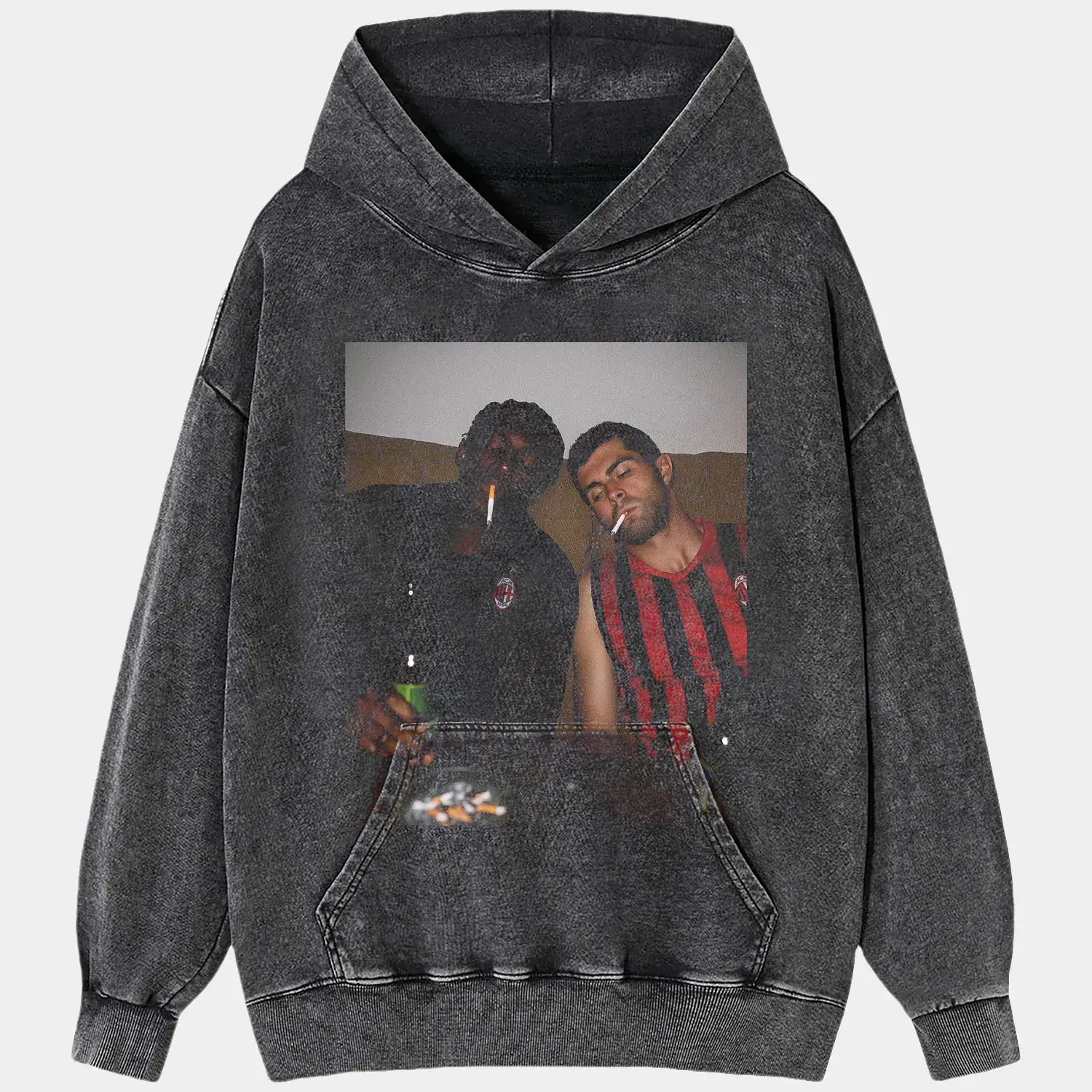 A.C. Milan V3 Tee Hoodie, Sweatshirt | CiraTrend.com (Image 2)