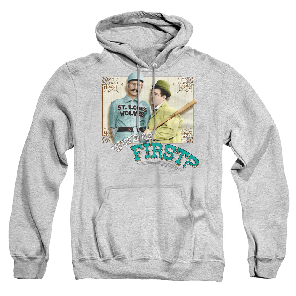 Abbott & Costello Whos On First Mens Hoodie Athletic Heather T-Shirts, Sweatshirt | CiraTrend.com (Image 4)