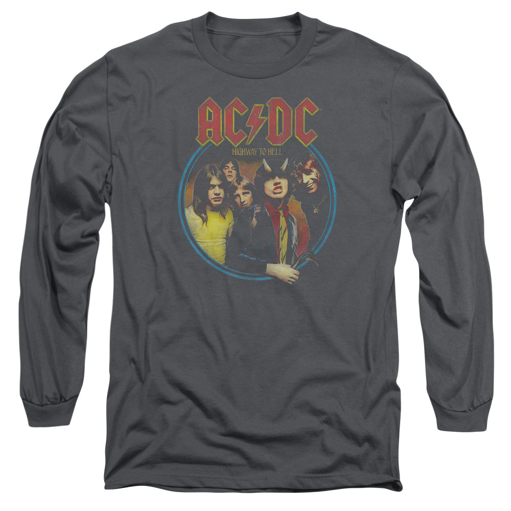 ACDC Highway To Hell Mens Long Sleeve Shirt Charcoal Hoodie, Sweatshirt | CiraTrend.com (Image 1)
