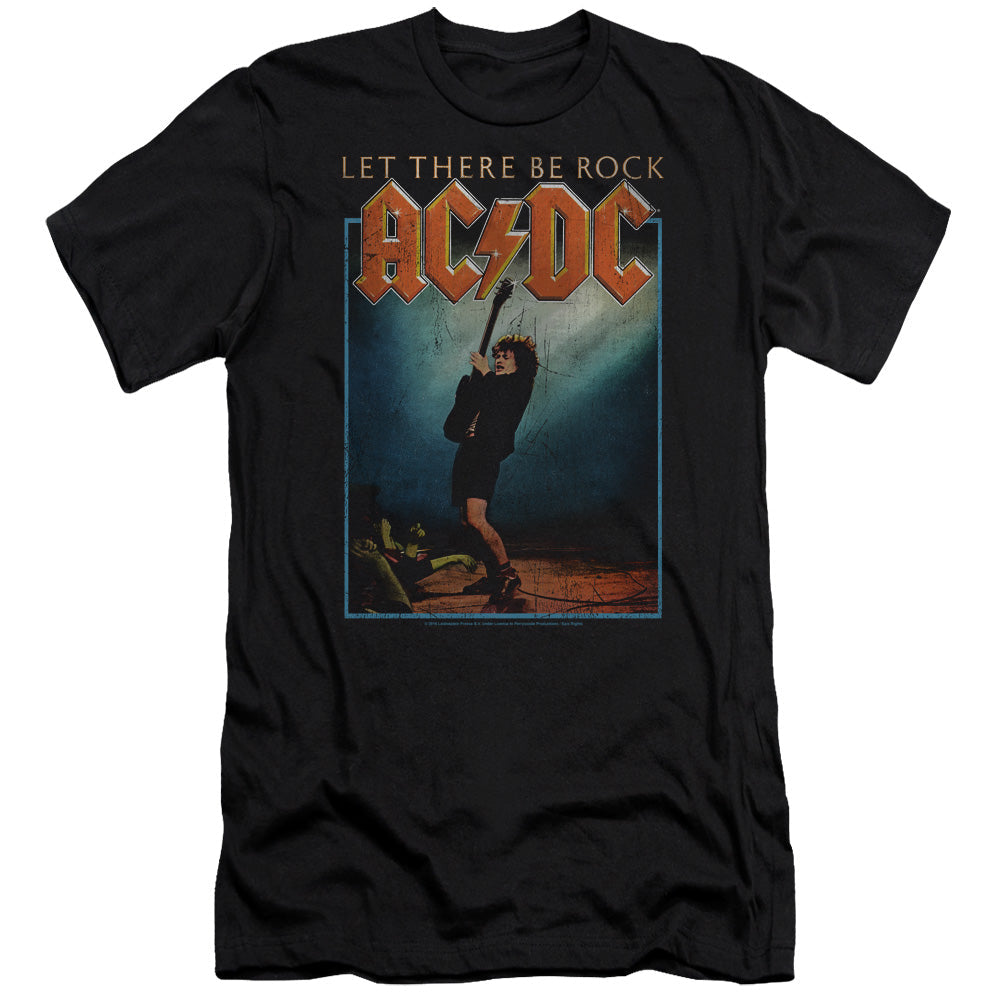 ACDC Let There Be Rock Premium Bella Canvas Slim Fit Mens T Shirt Black Hoodie, Sweatshirt | CiraTrend.com (Image 1)