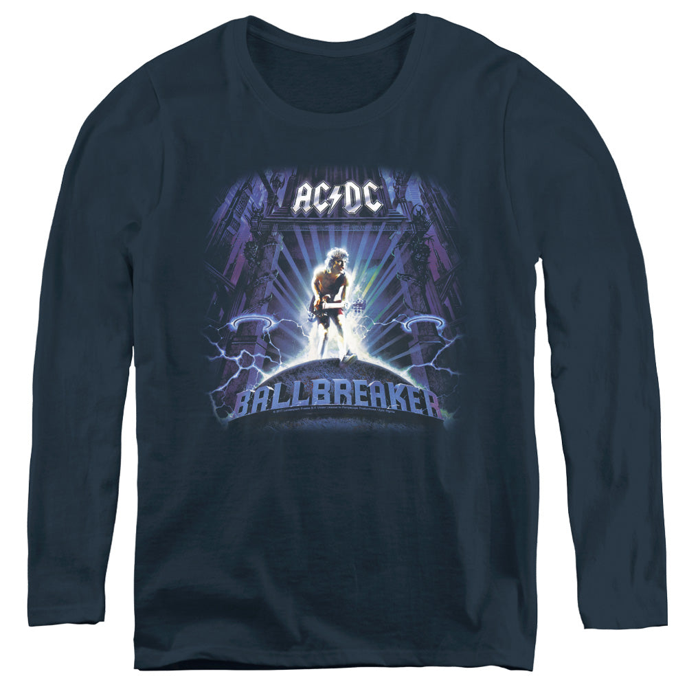 AC/DC Ballbreaker Womens Long Sleeve Shirt Navy Hoodie, Sweatshirt | CiraTrend.com