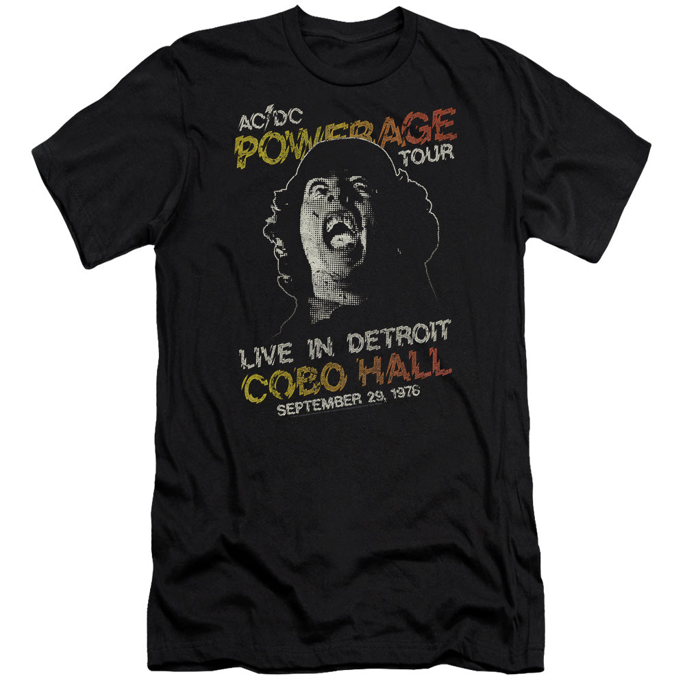 AC/DC Powerage Tour Premium Bella Canvas Slim Fit Mens T Shirt Black Hoodie, Sweatshirt | CiraTrend.com